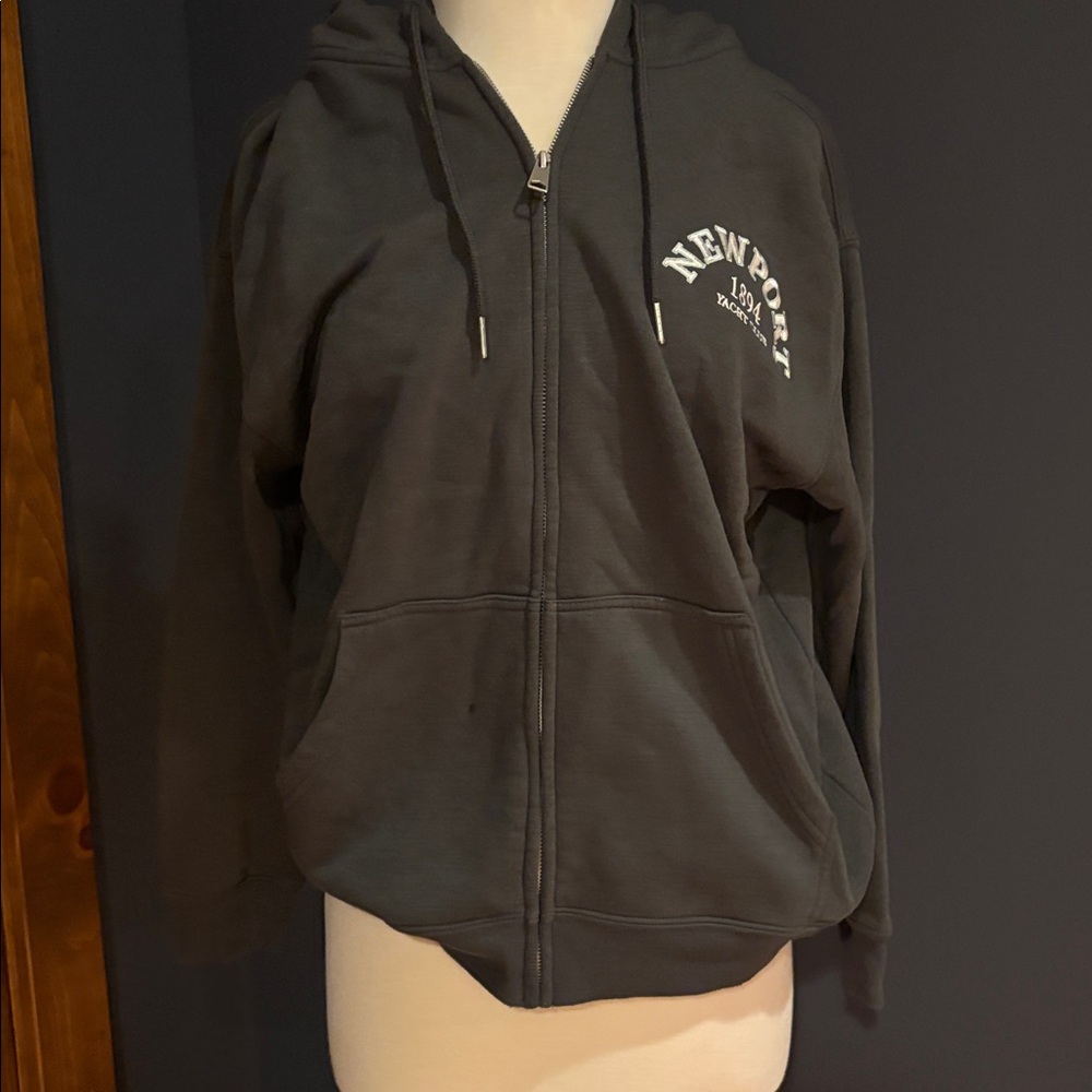 Newport Women's Gray Zip-Up Hoodie